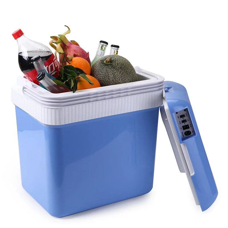 Холодильник с электричеством 24 л 12 В уличный мини-холодильник для автомобиля кемпинга бассейна термоэлектрический охлаждающий контейнер
