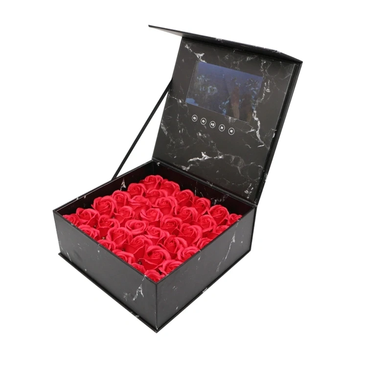 customized video gift box lcd screen 2.4 4.3 5 7 10 inch video gift box lcd screen video presentation box