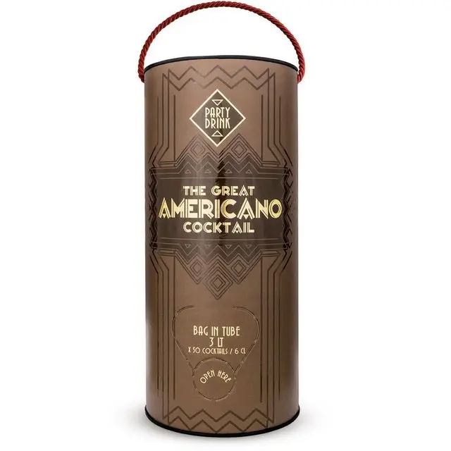 Top quality Italian 3000 ml Americano Bag in Tube for 50 Cocktails Ready to Drink for retail perfect for party