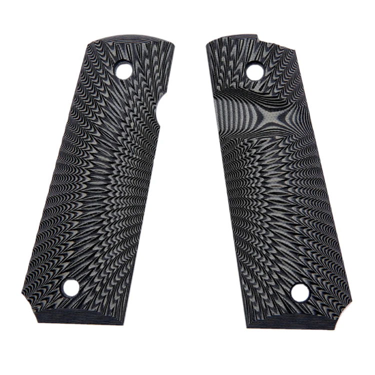
Full Size G10 Gun Grips 1911 grips for Colt 1911, Sunburst texture with standard cut 