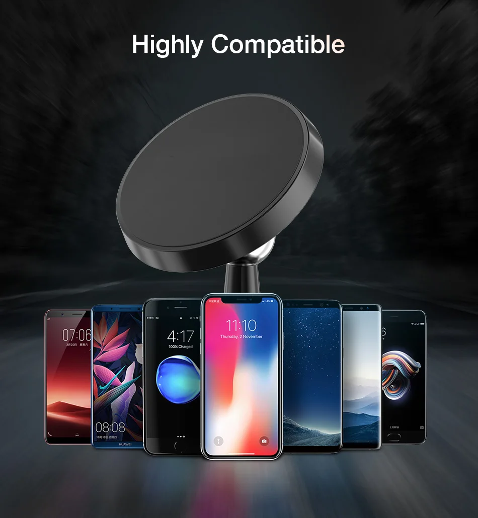 DMG CN Cell Mobile Phone Support Dashboard GPS Universal Magnetic Phone Holder Stand in Car Magnet Air Vent