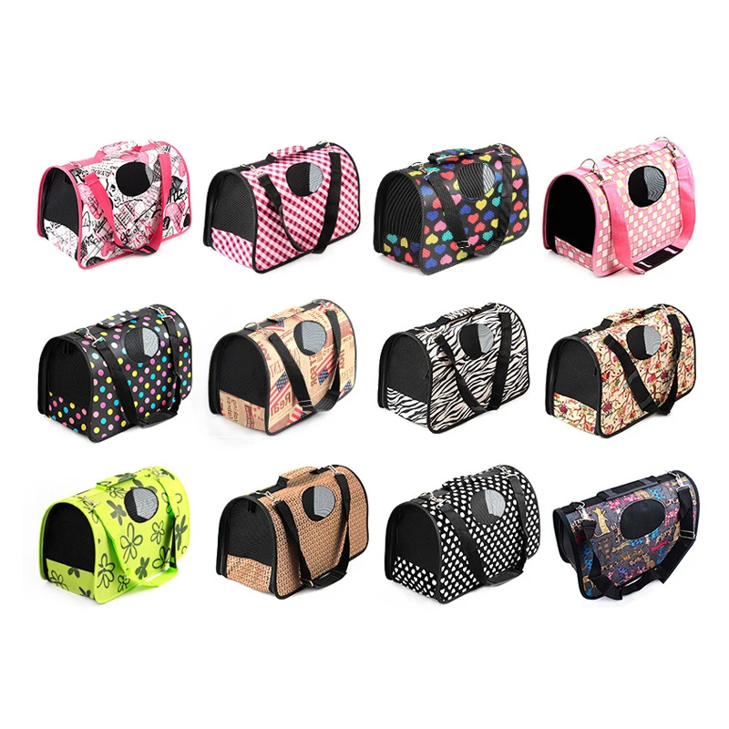Foldable Pet Dog Carrier Handbags Collapsible Travel Kennel Outdoor Shoulder Bag for Puppy Kitty Small Medium Animal