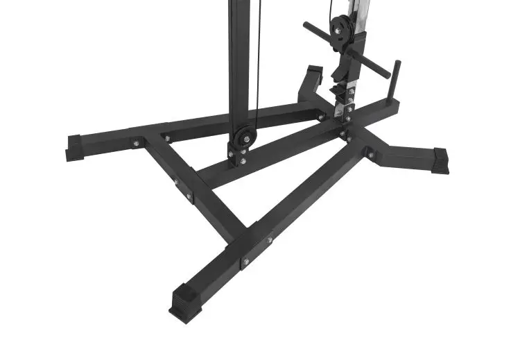 Lat Pull Down Cable Machine Adjustable Low Row Pulley Exercise Equipment with Attachments for Strength Training Home Gym