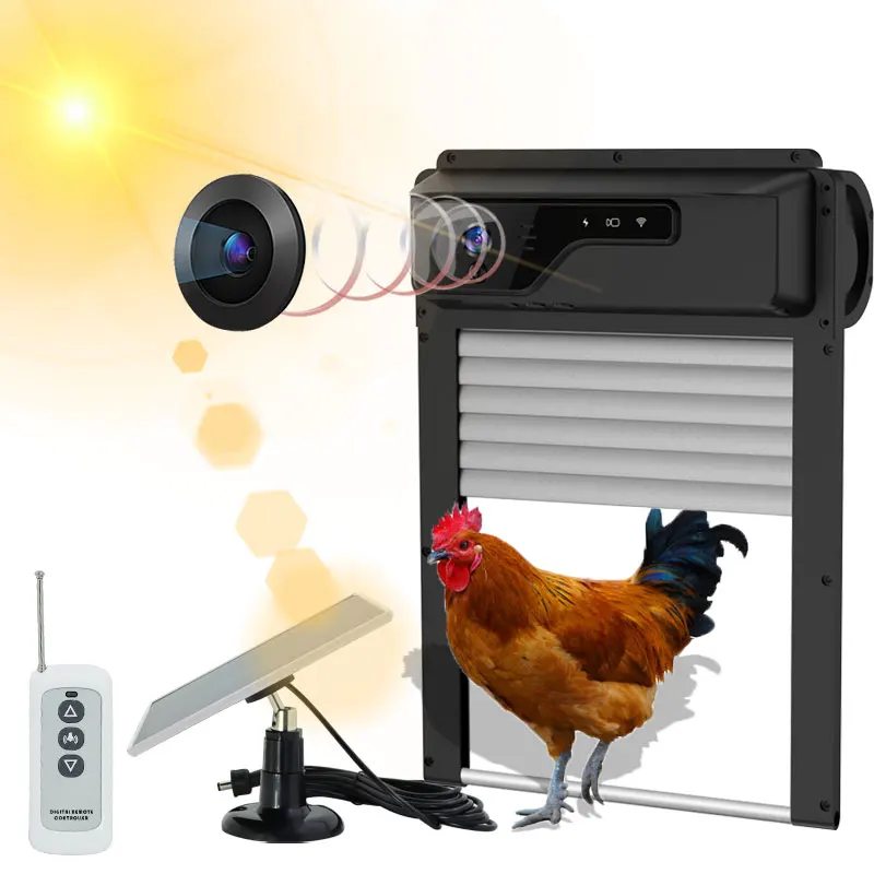 Smart Automatic Opener Chicken Coop Door With Camera
