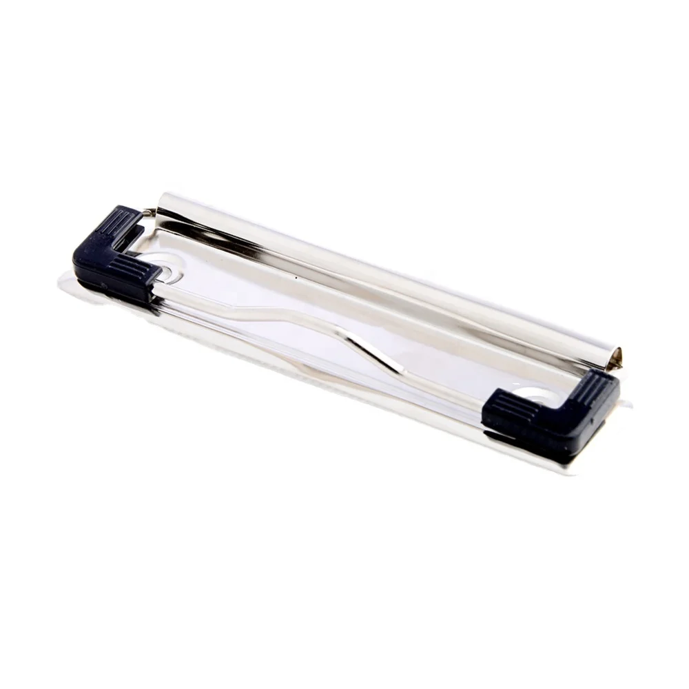 Metal 100mm clipboard clip for clipboard without metal hanger and rubber corner