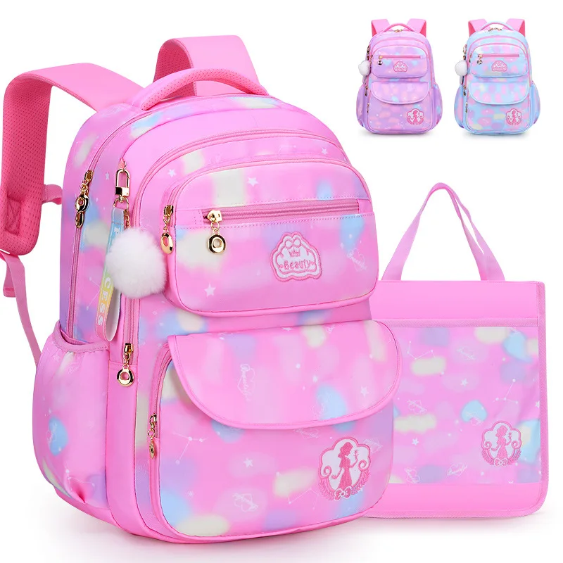 New large capacity school backpack for children Bags pupils waterproof school bags For Girl printing logo