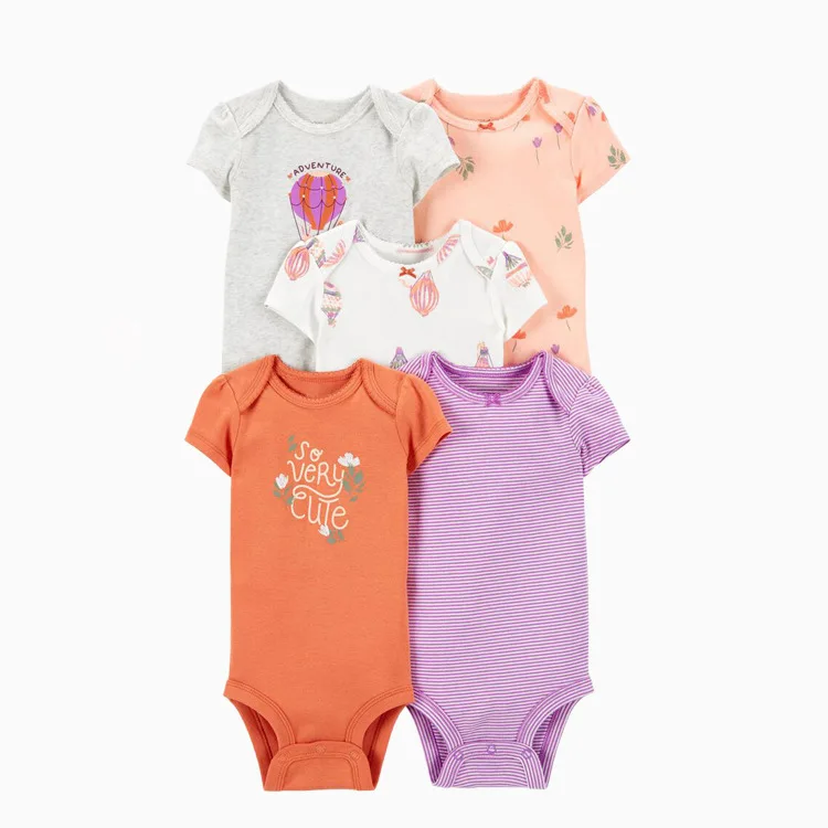 Hot new summer baby jumpsuit short sleeve boys and girls cotton baby rompers 0-3 months baby clothes wholesale