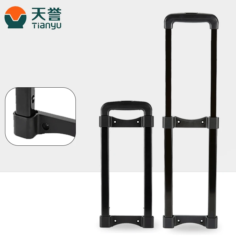 Size Customized 2 Stages Extension Telescopic Trolley Handle for Tool Box, Suitcase, Speakers