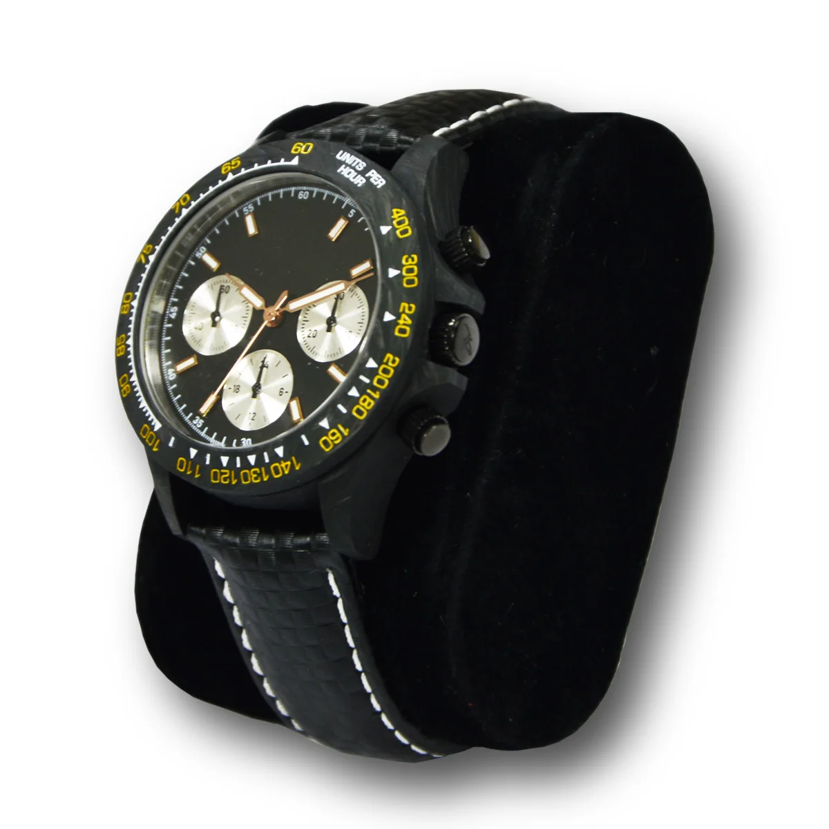 High-end Original Quality Watch 5ATM Waterproof Sapphire Glass Chronograph Watch Carbon Fiber Quartz Watches For Men