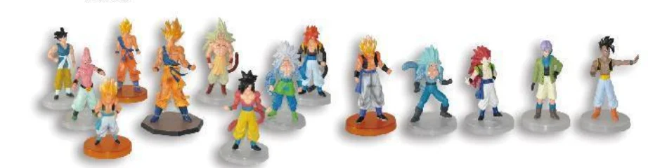 Unisex 3D Action Character Figurine Miniature Anime Model Toy Cartoon Style