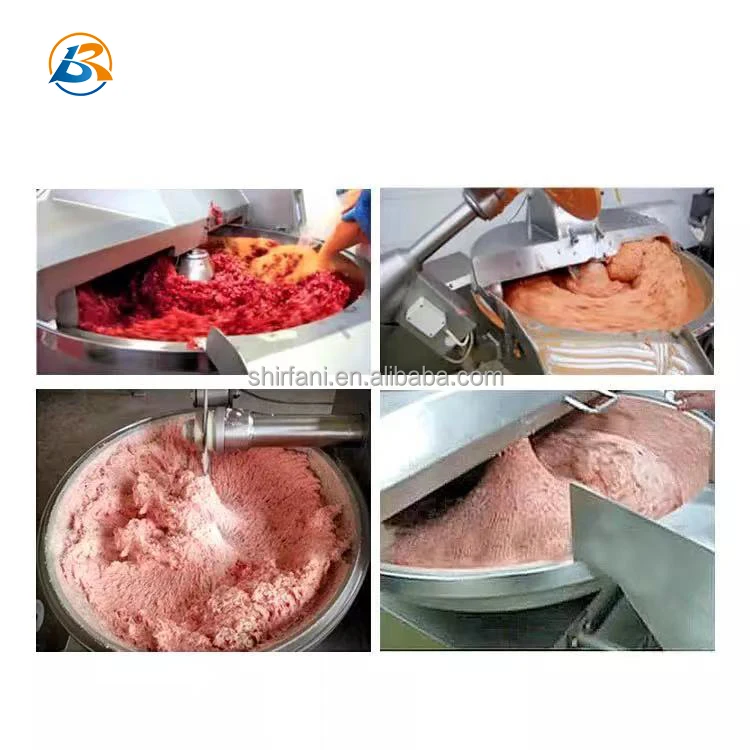 Automatic meat cabbage spinach food chopping machine meat bowl cutter chopper machine