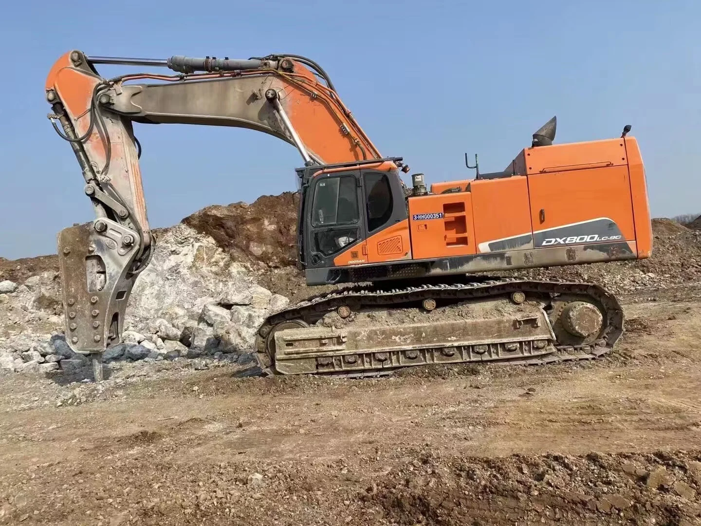 High Quality Used DH 220 225 300 DX800LC-9C Excavator for Doosan 2020 Provided Hydraulic Excavator Cummins 25 Ton JP 21500