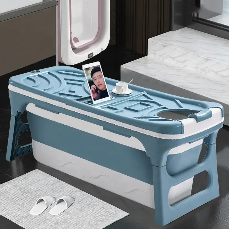 Portable Bathtub 140cm  Adults Large Plastic Buth Tubs