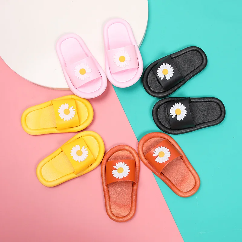 RTS Daisy Flower Slippers for Girl Shoes Summer Toddler Kids Baby Slippers