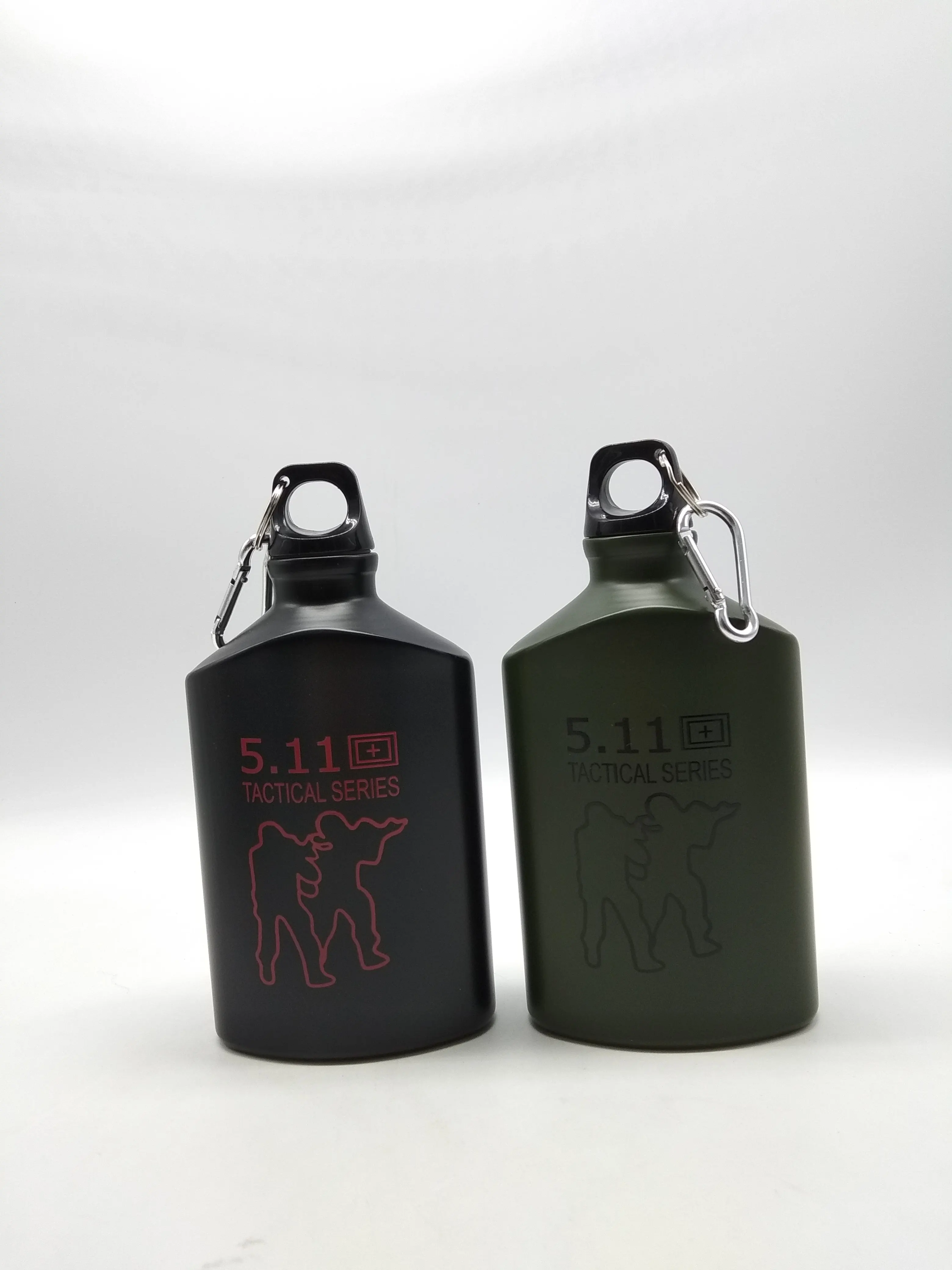 500ml Flat Aluminum Water Bottle 500ml Aluminum Hip Flask Disposable Aluminum Water Bottles