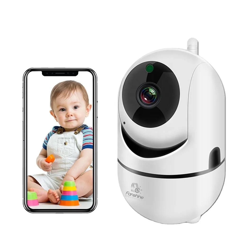  Fanshine 1080P радио няня камера с двухстороннее аудио IP отслеживания движения Беспроводной