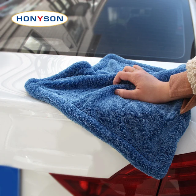 Wholesale Not Shed Hair Thickened Twisted Car Towels Microfiber Twisted Braid Cloth Absorbent Car Wash Towels