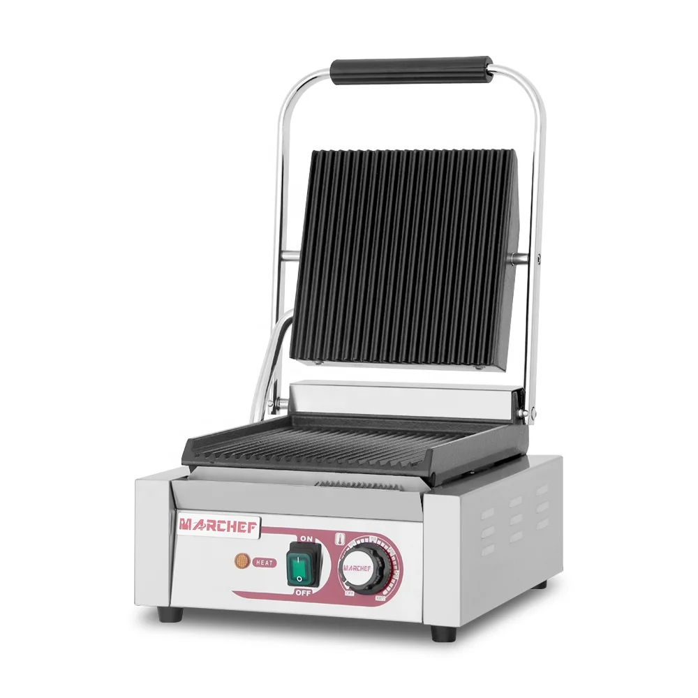 CE Professional commercial electric sandwich press contact panini toaster grill machine