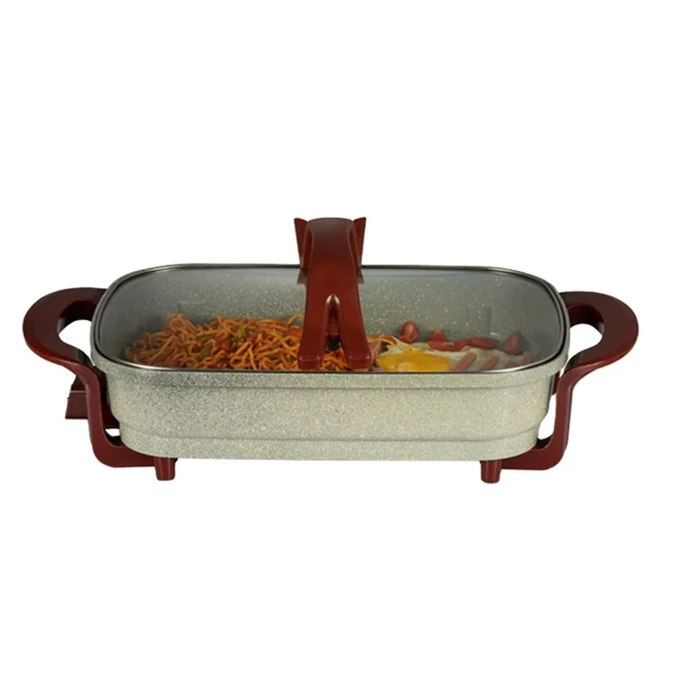 Электросковорода с гальваническим покрытием из гранита, сертификация CE