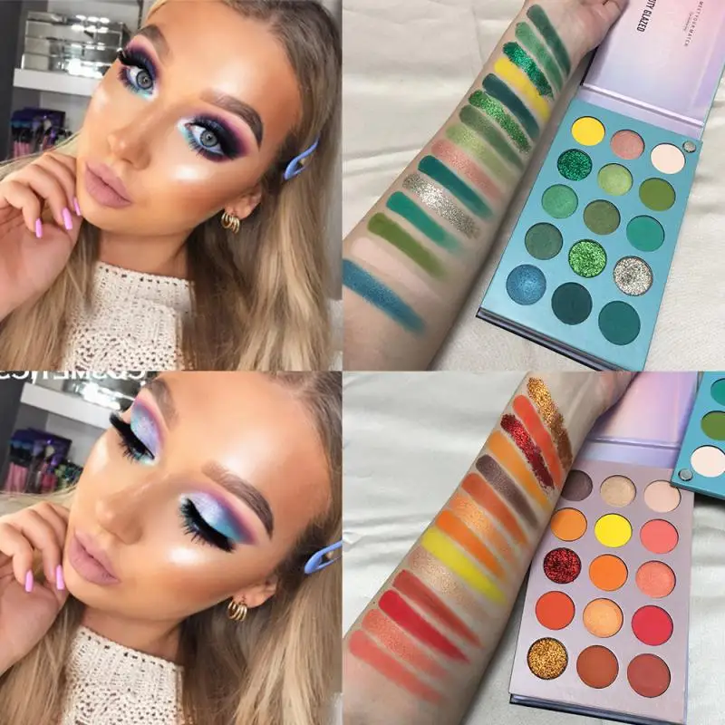  Палетка теней Beauty Glazed для макияжа глазурованная тени век матовые с блестящими пигментами Смоки водостойкая косметика 60