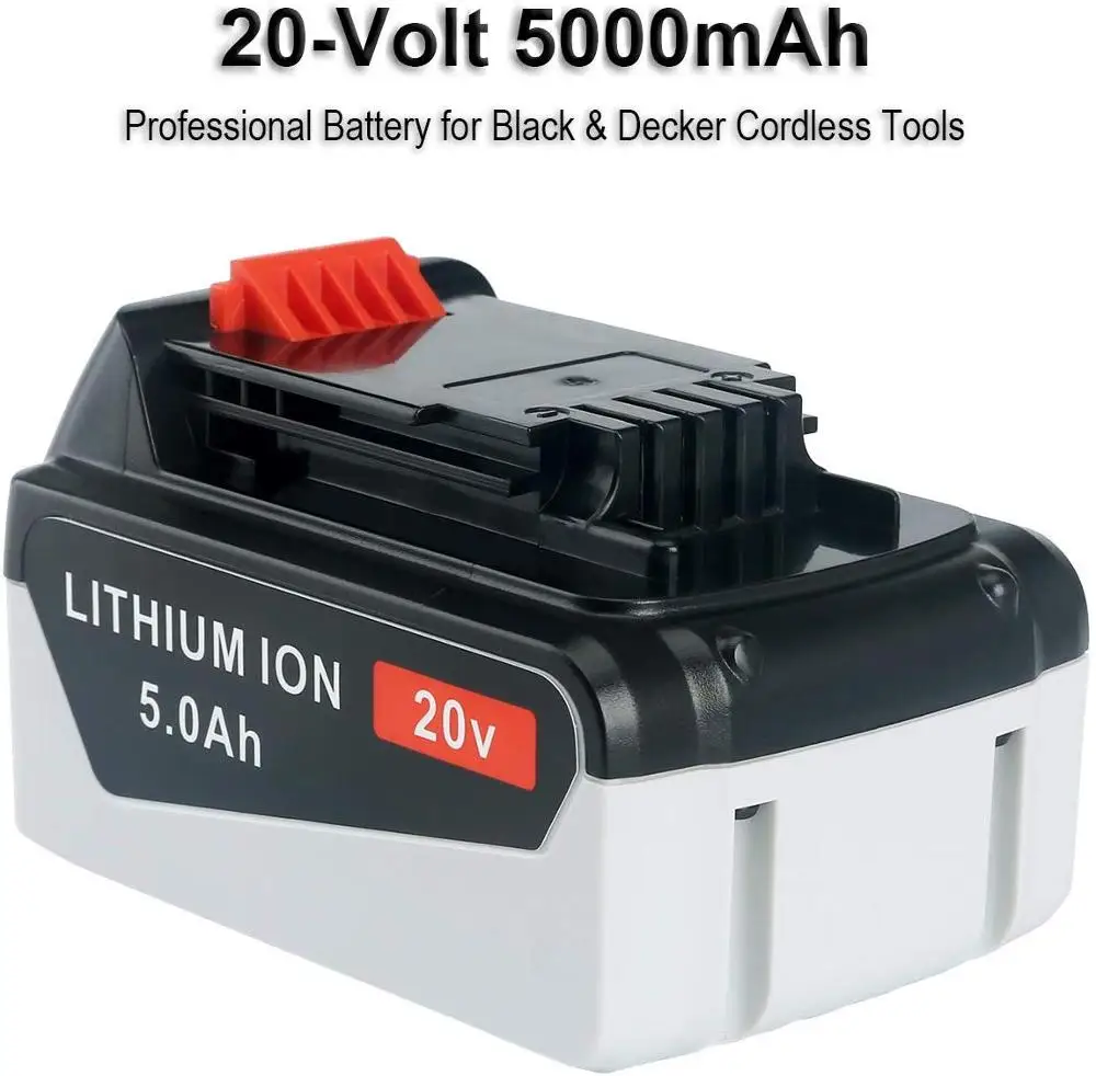 LBXR20 20 Volt Max Battery Replace for Black and Decker 20V Lithium Battery LB20 LBX20 LBXR2020 LBX4020 LB2X4020-OPE