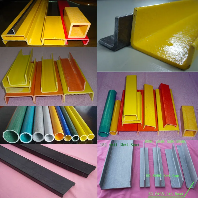 Factory Customized Fiberglass Square Tube Pultruded FRP Box Section Hollow Tube Plastic Rectangular Pipe