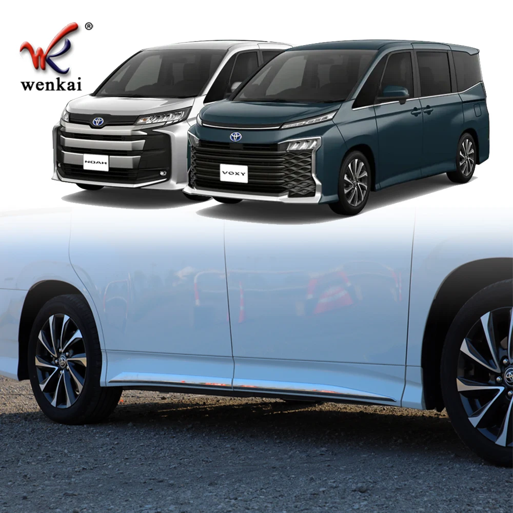 For Toyota Voxy Noah 90 2022 Car Exterior ABS Chrome Trim Accessories Door Side Body Molding Trim