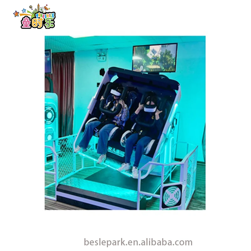 Besirui 360 Degree 2 Chair 9D VR Roller Coaster Virtual Reality Simulator VR Machine 9D Virtual Reality