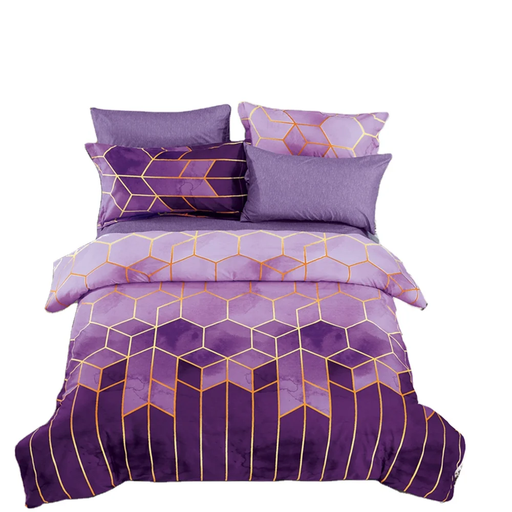 
Claroom Geometric Duvet Cover Comforter Bedding Queen King Bed Linens 