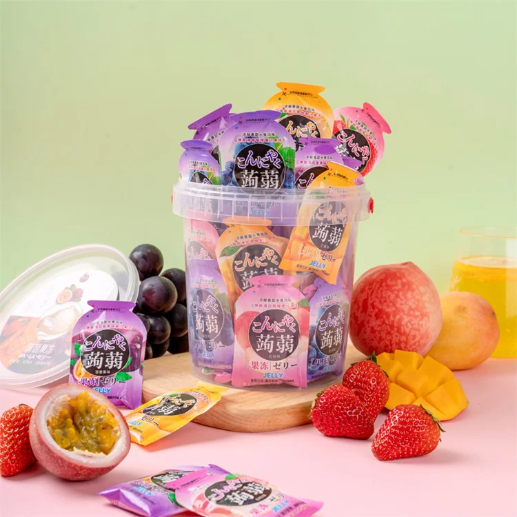 Wholesale Customized Good Quality 520g Konjac Jelly (five Flavors) Fruit Flavor Jelly