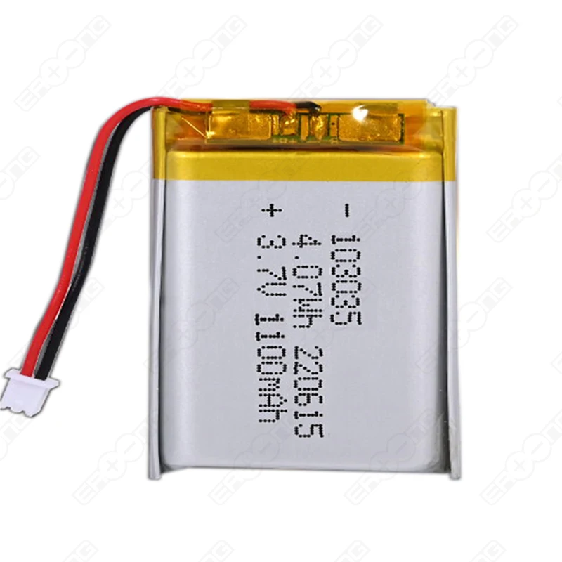 Wholesale  OEM Rechargeable Polymer Batteries 103035 3.7V 1100mah Lipo Battery Lithium Ion Batteries