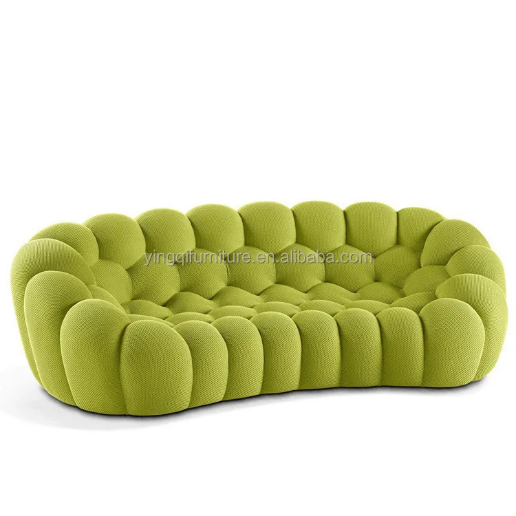Modern Luxury Curved Honeycomb colorful bubble couch   Sofa Designer set for living room