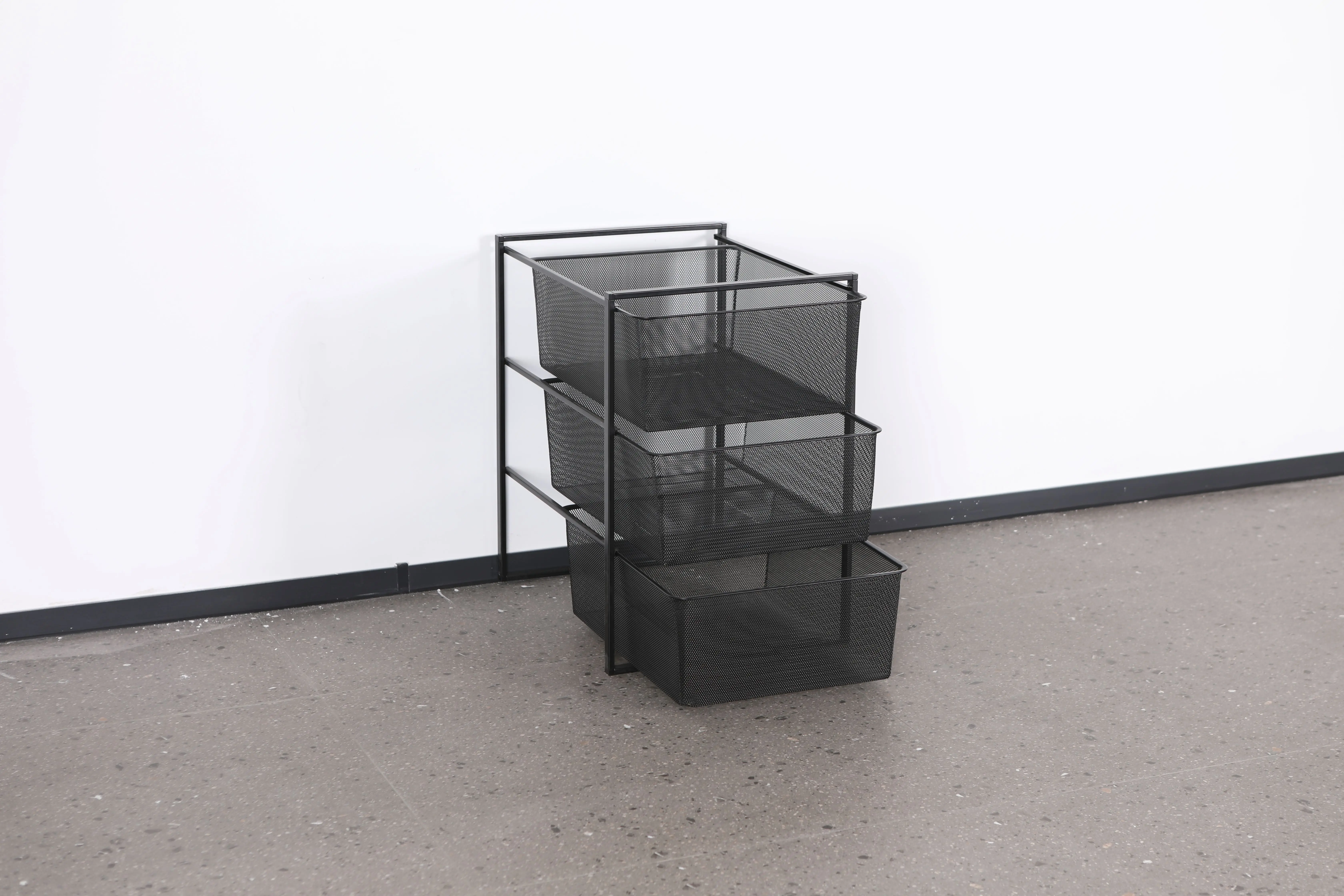 High Quality Creative Diy Detachable Clothes Push Metal Food Fruit Storage Organization Mesh Basket