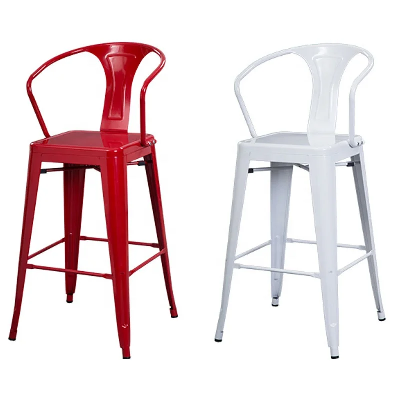 Fashion modern design outdoor furniture arm tolix high bar chair