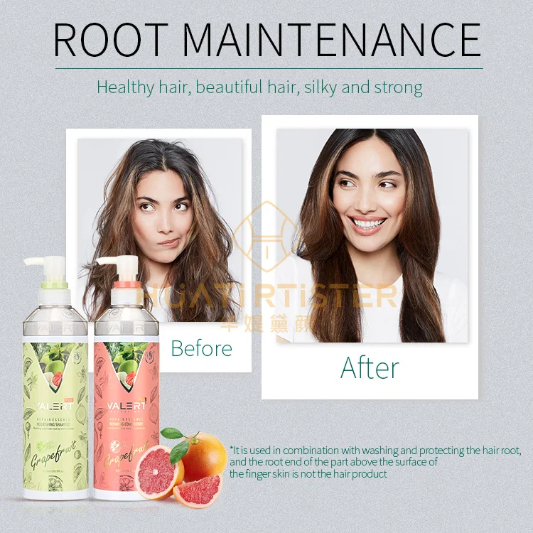 Huati Sifuli VALERT 850ml grapefruit Fragrance Grapefruit Amino Acid scalp Smooth Organic Collagen Keratin Shampoo