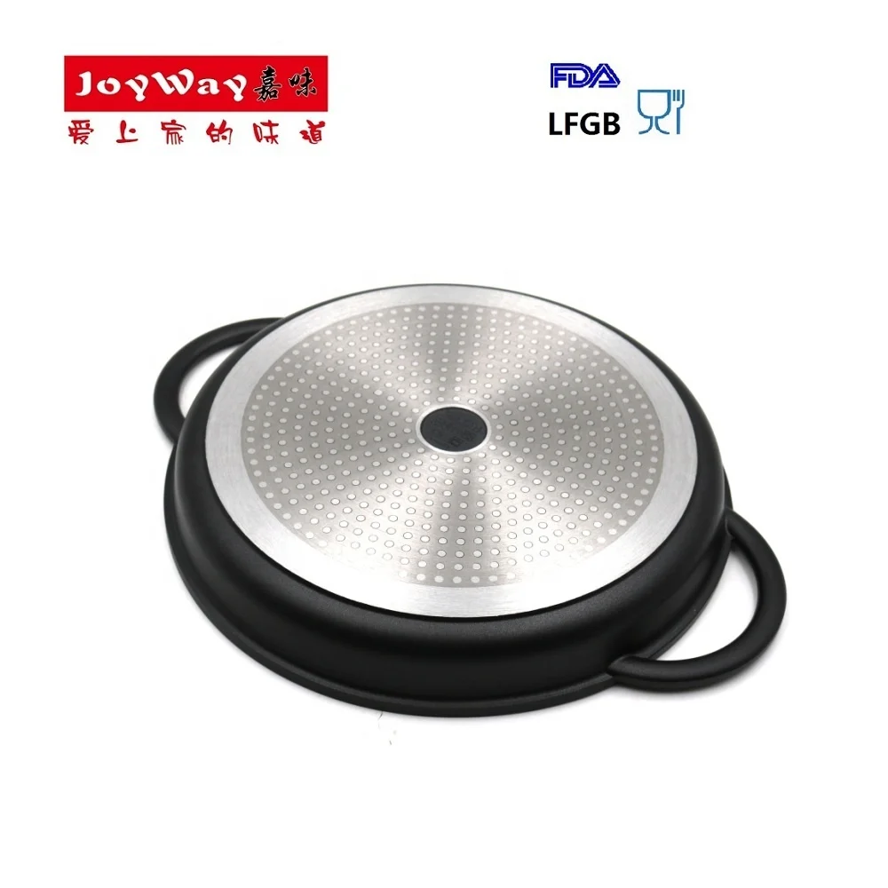 Die-casting Aluminium non-stick Korean grill with the spill mouth