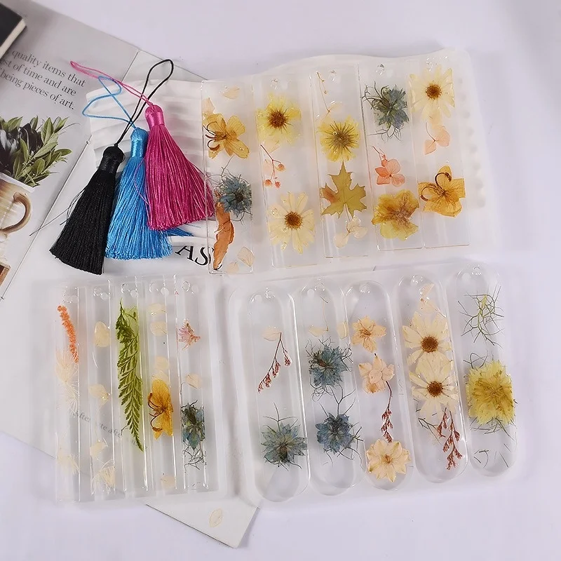 DM898 Oval Rectangle Bookmarks Epoxy Resin Molds Book Reading Pages Marker Jewelry Making DIY Decor Crafts Tool