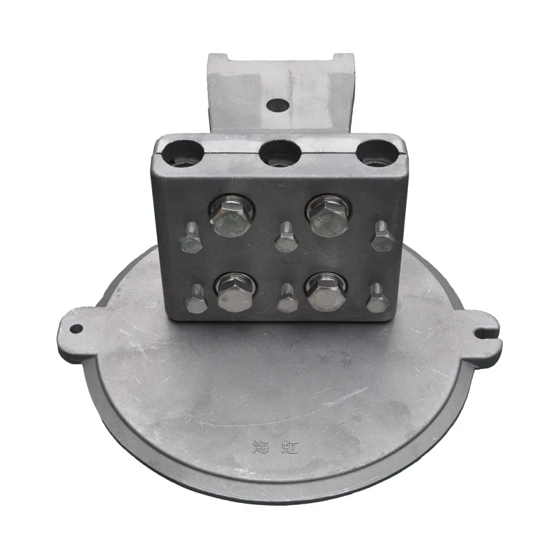 Fiber optic joint box 24/48/96/144 core dome type metal splice closure ADSS/OPGW optical cable power fittings