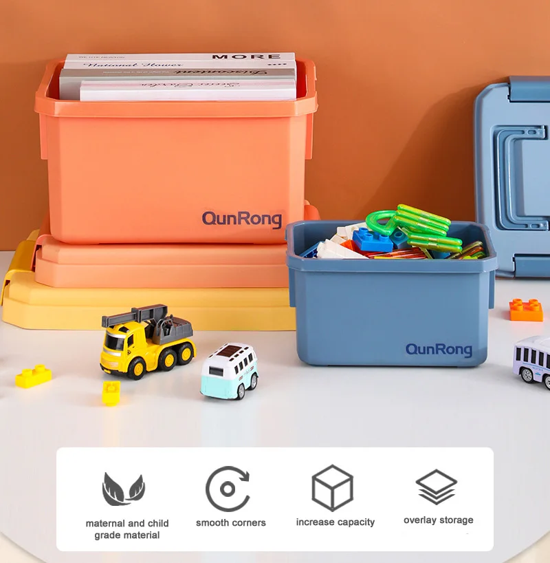 Preferred Wholesales Suppliers Multipurpose Colored Plastic Storage Box 33L Large Capacity Suitable For Storing Clothes