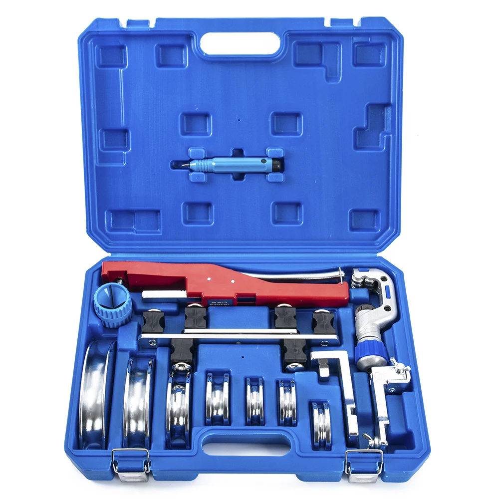 Portable Multi-functional Pipe Tube Bender Tool Kit Hydraulic Crimping Tools for Copper and Aluminum Terminal Bending Cutter