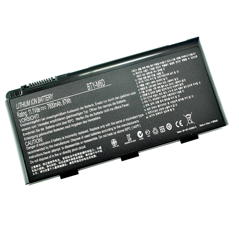 New original battery laptop BTY-M6D for MSI battery 1763 GX60 GT780DX GX660 S3-392G CE laptop parts wholesale notebook batteries