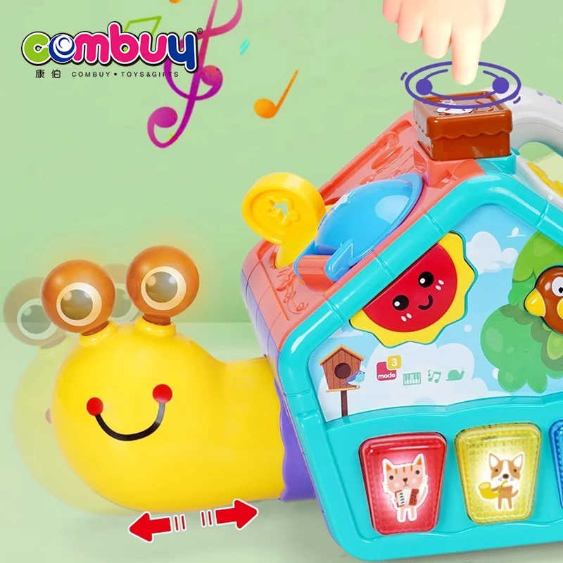 Snail sensory early education sorter activity baby toy cube