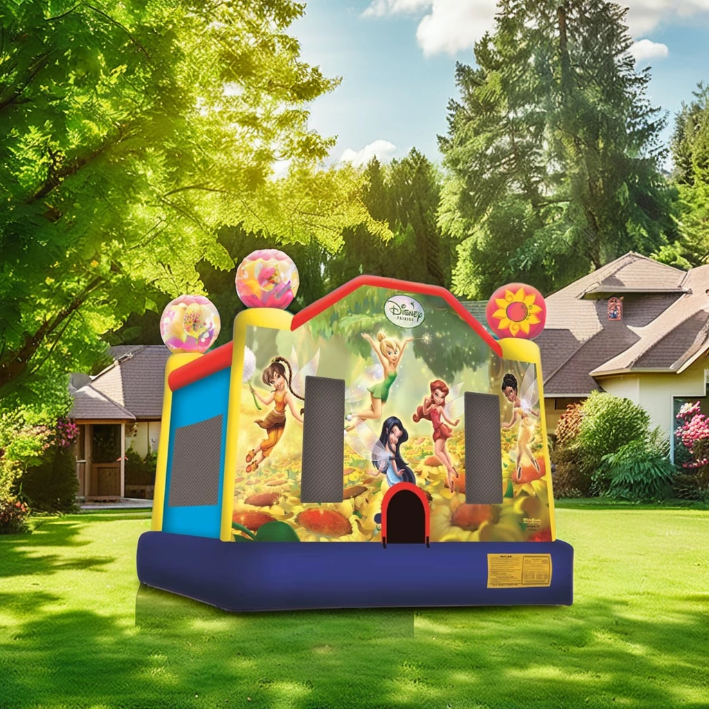 Commercial PVC Inflatable Bounce House Jumping Castle Bouncy Bouncer Support Customized for Party Rental Beauty Inflatable Lj529