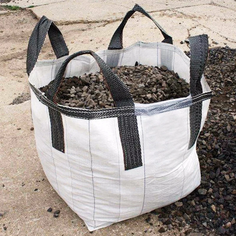 
PP plastic 1000kg FIBC jumbo bags 1 ton bigbag for feed seed wood chips pellet fertilizer 