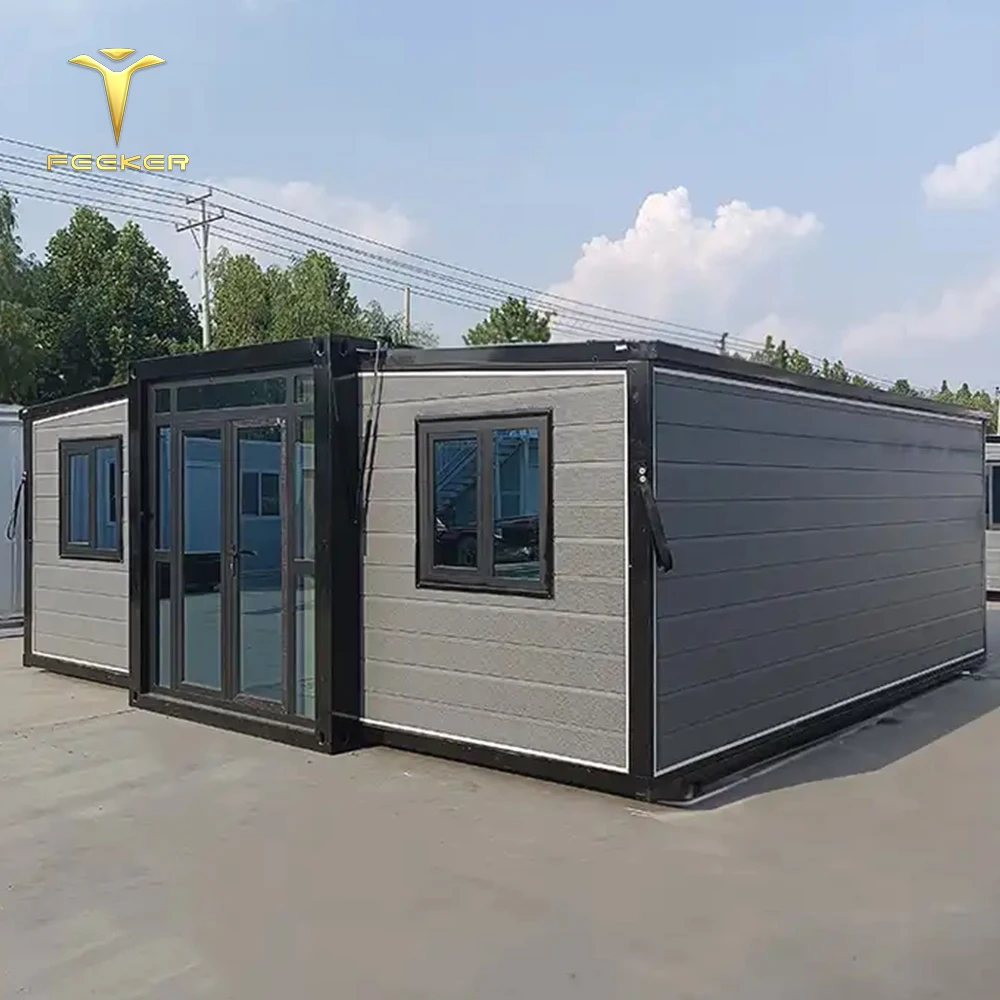 Wooden Cabin Style Prefab Homes Shipping Living Container House