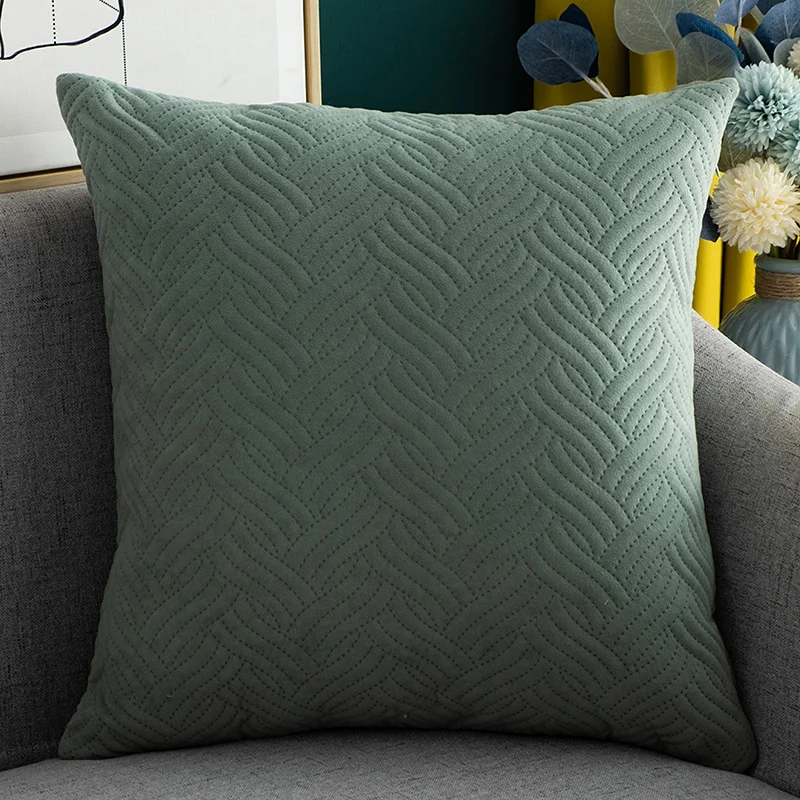 Оптовая продажа от производителя 18x18 дюймов nordic custom трикотажные однотонные бархатные подушки для домашнего декора