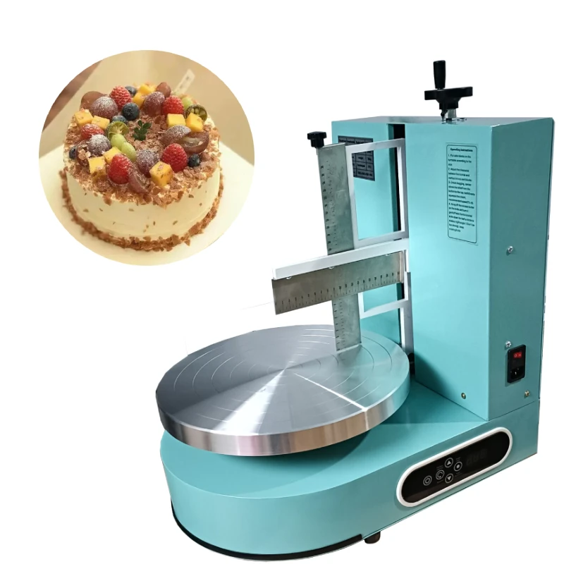 Delicate automatic small cake decorating spinner cake frosting icing coating machine to restaurant