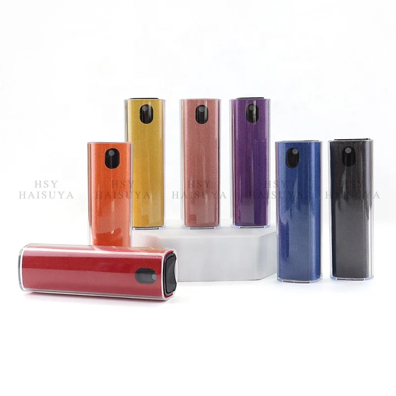 Luxury Custom Frosted mini Portable Screen Cleaning Spray Plastic Split Bottle For Perfume 5ml 10ml