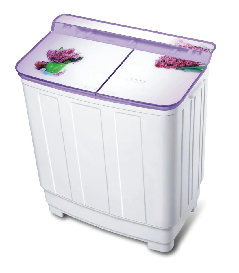 10.0kg Semi-Automatic Twin-Tub Electric Washing Machine Top Loading Stainless Steel Housing Plastic Body New Condition