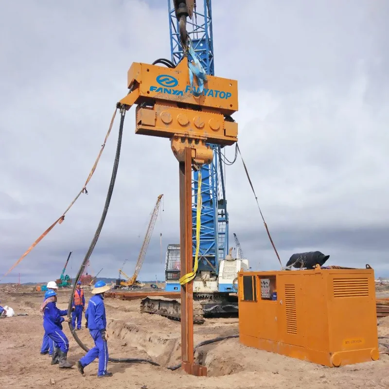 Hydraulic Sheet Pile Vibro Hammer Vibratory Pile Driver